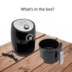 Toasters NutriChef Black Countertop Air Fryer Oven Cooker Healthy Kitchen Convection Air Fry Cooking -BergHOFF Shop black nutrichef toaster ovens pkairfr18 31 1000