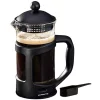 Coffee Makers Ovente 4-Cup Black French Press Cafetiere Heat-Resistant Borosilicate Glass Coffee And Tea Maker FREE Measuring Scoop