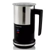 Coffee Makers Ovente 8.1 Oz. Black Stainless Steel Electric Milk Frother 3 In 1-Warming, Heating And Frothing, See Through Lid