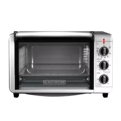Toasters BLACK+DECKER 1500 W 6-Slice Black And Silver Convection Toaster Oven