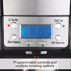 Coffee Makers Hamilton Beach BrewStation 12-Cup Coffee Maker -BergHOFF Shop black stainless look hamilton beach coffee makers 48464 44 1000