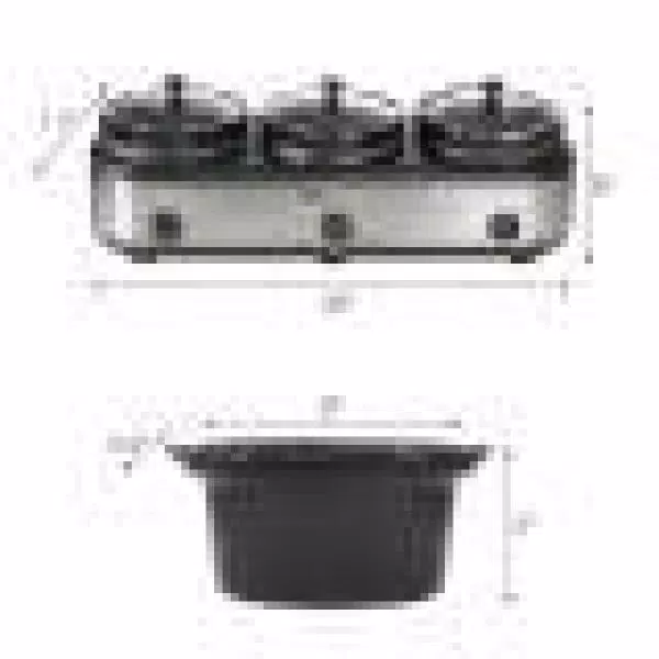 Cookers Elite Platinum 7.5 Qt. Red Slow Cooker With 3 Crocks And Cool-Touch Handles 3 Cookers Elite Platinum 7.5 Qt. Red Slow Cooker With 3 Crocks And Cool-Touch Handles - Image 3
