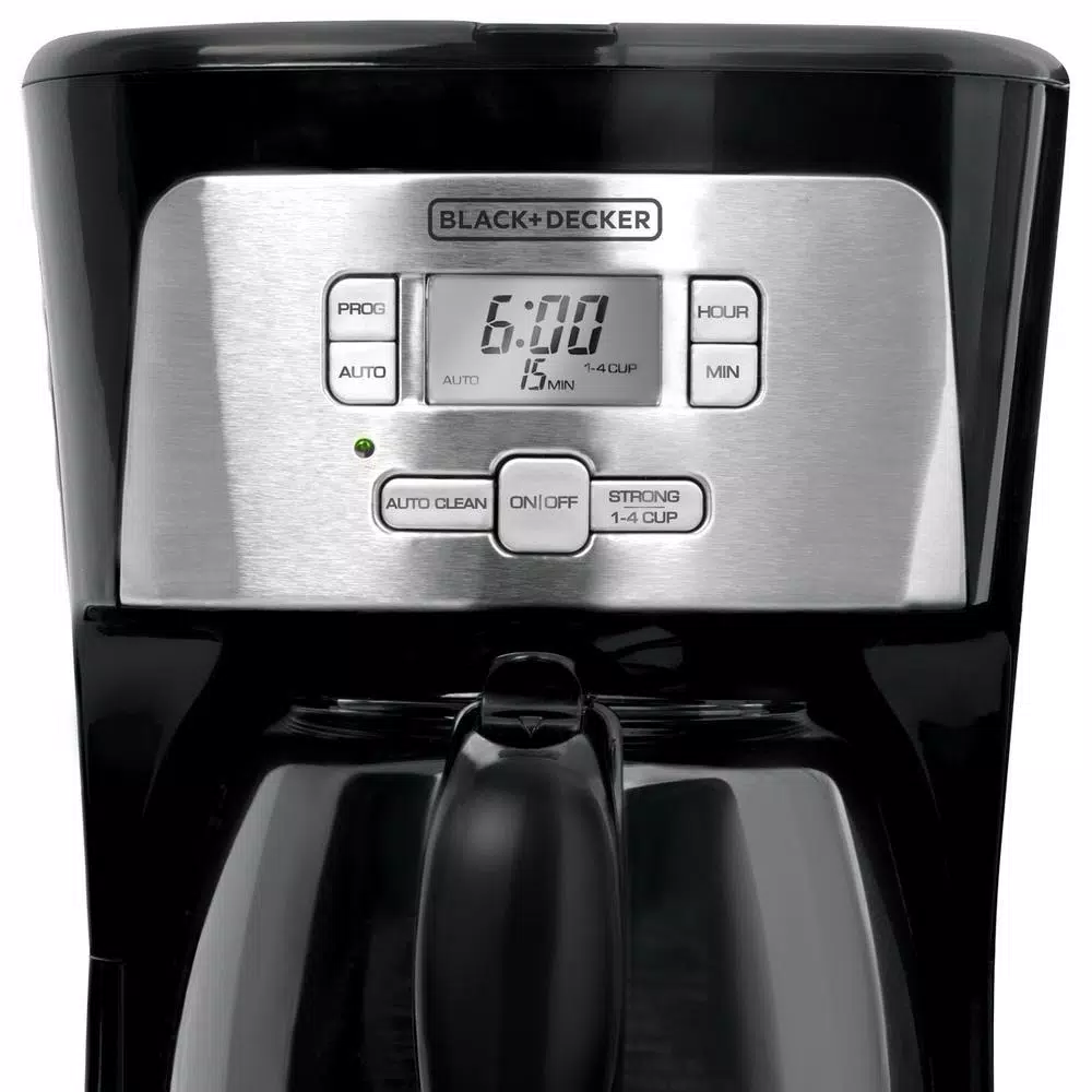 Coffee Makers BLACK+DECKER 12-Cup Programmable Stainless Steel Drip Coffee Maker With Glass Carafe 3 Coffee Makers BLACK+DECKER 12-Cup Programmable Stainless Steel Drip Coffee Maker With Glass Carafe - Image 3