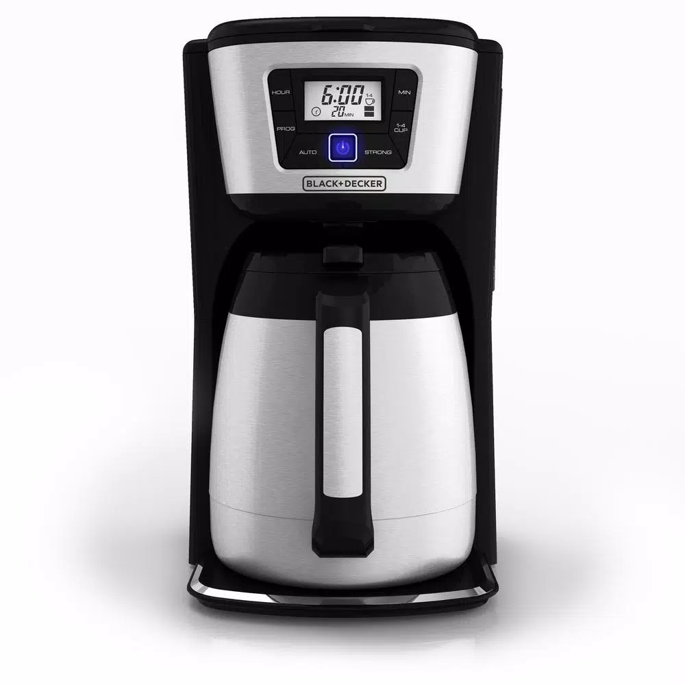 Coffee Makers BLACK+DECKER 12-Cup Programmable Stainless Steel Drip Coffee Maker With Thermal Carafe 1 Coffee Makers BLACK+DECKER 12-Cup Programmable Stainless Steel Drip Coffee Maker With Thermal Carafe