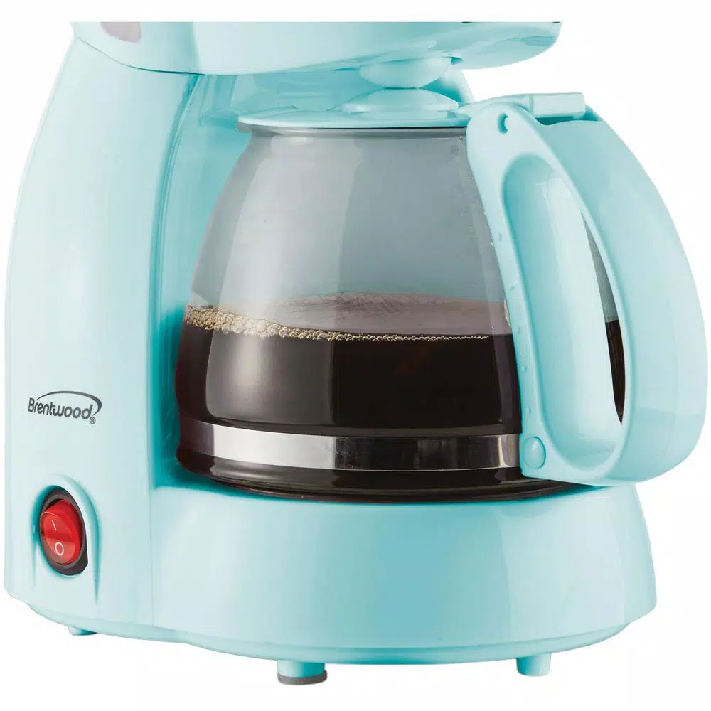 Coffee Makers Brentwood 4-Cup Blue Coffee Maker 5 Coffee Makers Brentwood 4-Cup Blue Coffee Maker - Image 5