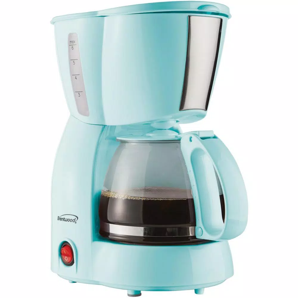 Coffee Makers Brentwood 4-Cup Blue Coffee Maker 1 Coffee Makers Brentwood 4-Cup Blue Coffee Maker