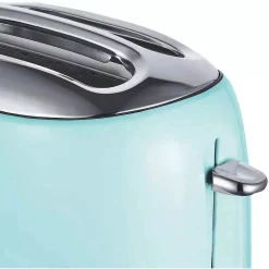 Toasters Brentwood Retro 2-Slice Blue Extra-Wide Slot Toaster With Cool-Touch Exterior -BergHOFF Shop blue brentwood pop up toasters ts 270bl 1f 1000