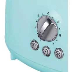 Toasters Brentwood Retro 2-Slice Blue Extra-Wide Slot Toaster With Cool-Touch Exterior -BergHOFF Shop blue brentwood pop up toasters ts 270bl 44 1000