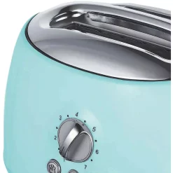 Toasters Brentwood Retro 2-Slice Blue Extra-Wide Slot Toaster With Cool-Touch Exterior -BergHOFF Shop blue brentwood pop up toasters ts 270bl 76 1000