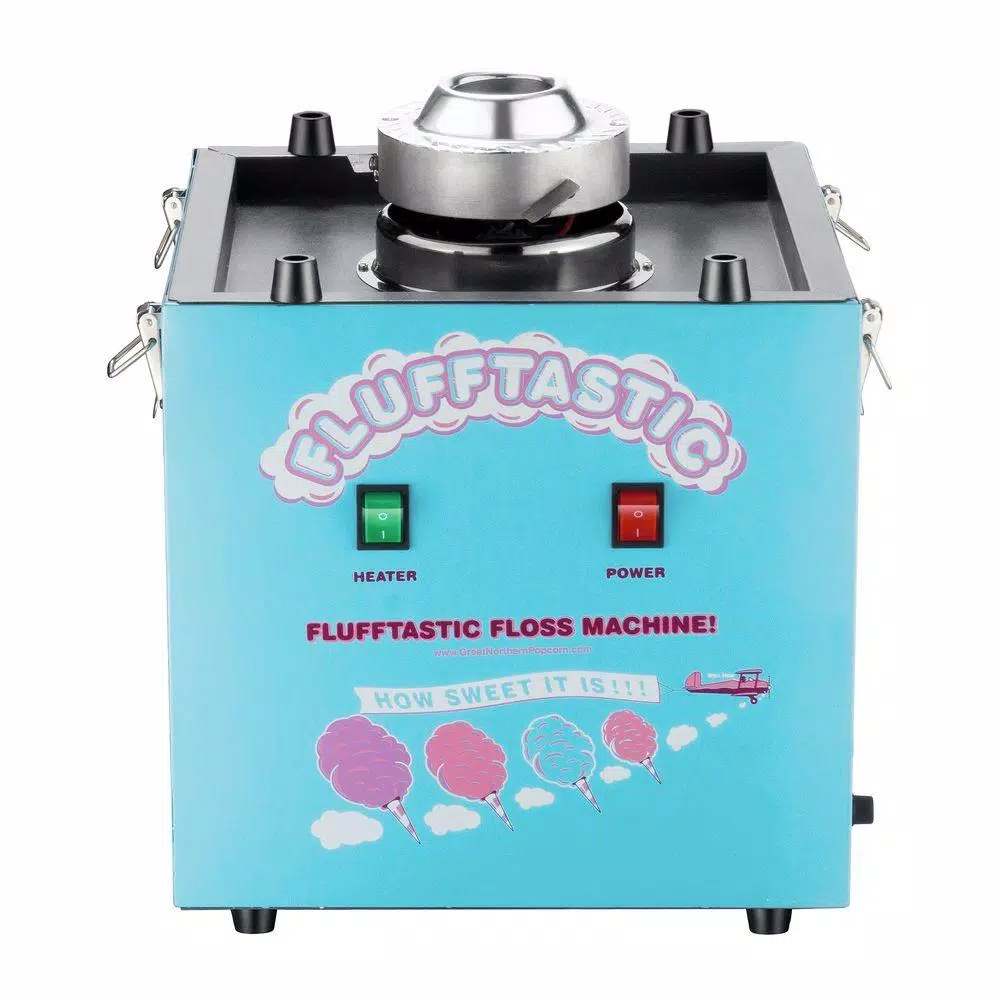 Dessert Makers Great Northern Flufftastic Blue Countertop Cotton Candy Machine With Sugar Scoop 4 Dessert Makers Great Northern Flufftastic Blue Countertop Cotton Candy Machine With Sugar Scoop - Image 4