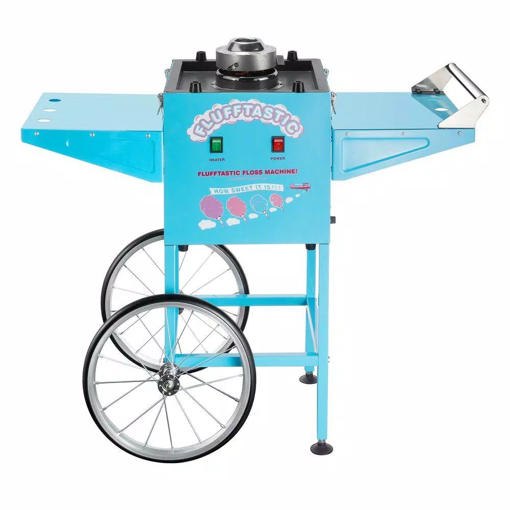 Dessert Makers Great Northern Flufftastic Commercial Blue Cotton Candy Machine With Cart 6 Dessert Makers Great Northern Flufftastic Commercial Blue Cotton Candy Machine With Cart - Image 6