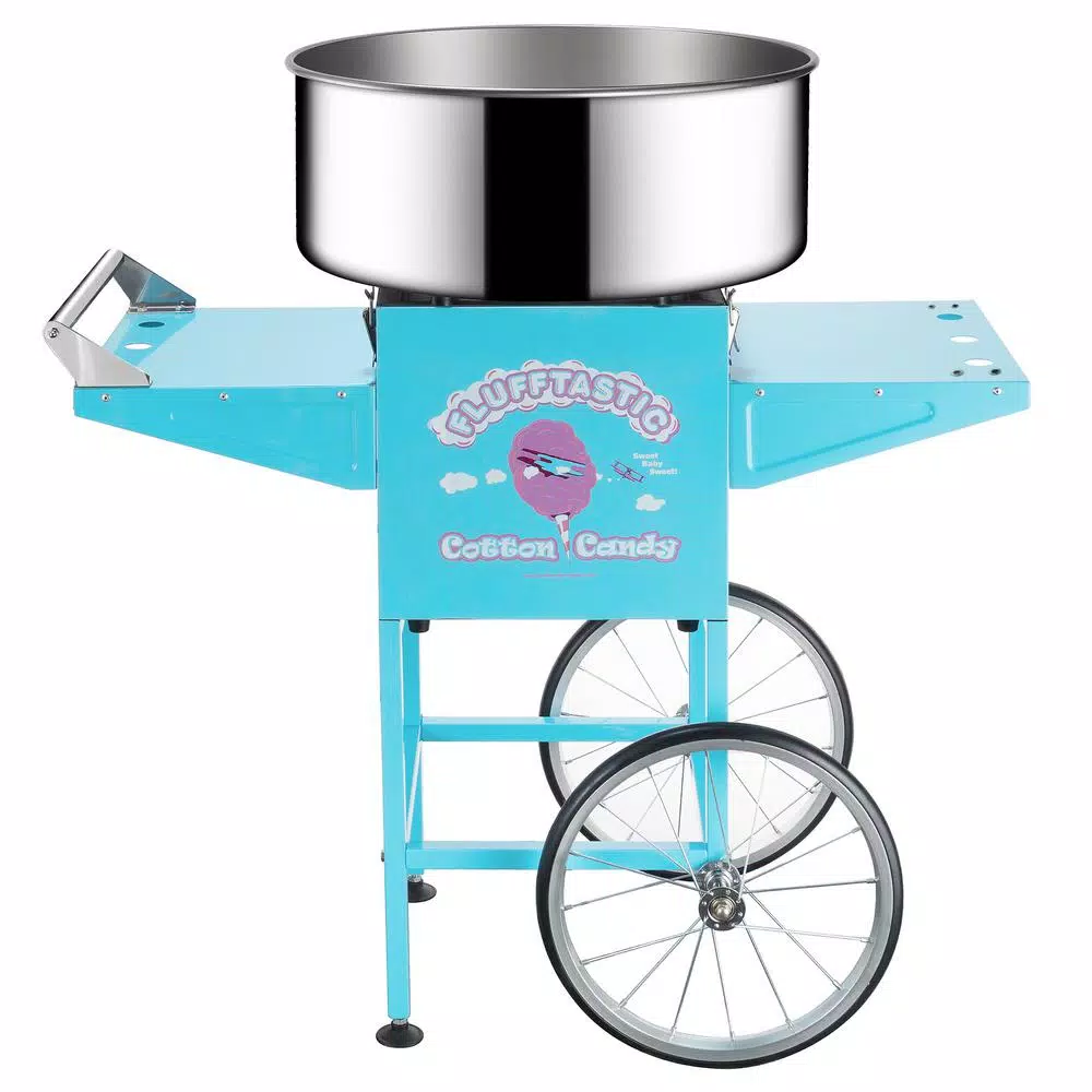 Dessert Makers Great Northern Flufftastic Commercial Blue Cotton Candy Machine With Cart 3 Dessert Makers Great Northern Flufftastic Commercial Blue Cotton Candy Machine With Cart - Image 3