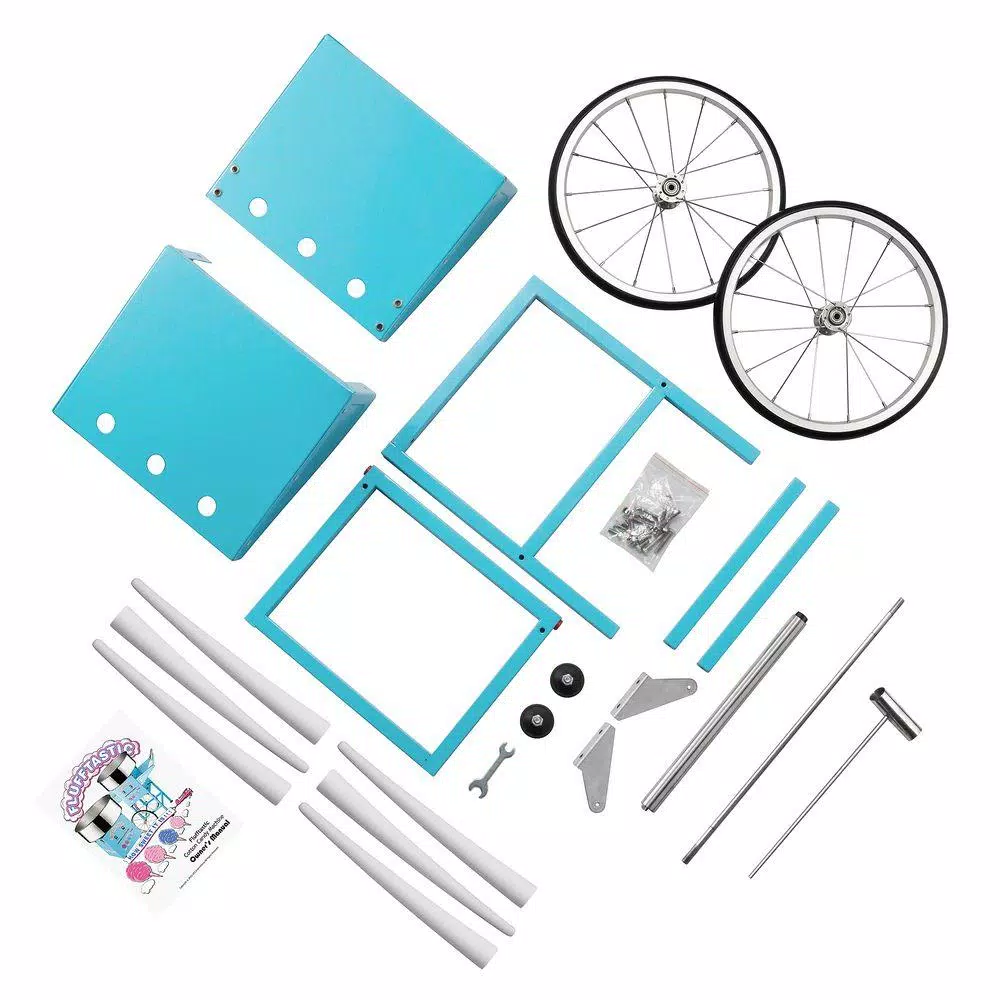 Dessert Makers Great Northern Flufftastic Commercial Blue Cotton Candy Machine With Cart 7 Dessert Makers Great Northern Flufftastic Commercial Blue Cotton Candy Machine With Cart - Image 7