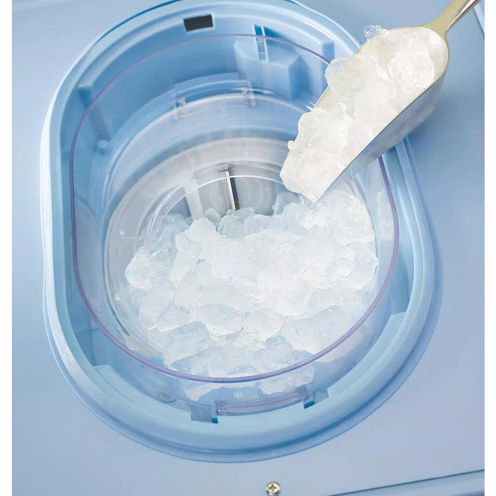 Dessert Makers Nostalgia Vintage 575 Oz. Snow Cone Machine Cart In Blue 4 Dessert Makers Nostalgia Vintage 575 Oz. Snow Cone Machine Cart In Blue - Image 4