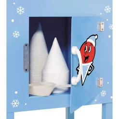 Dessert Makers Nostalgia Vintage 575 Oz. Snow Cone Machine Cart In Blue 12 Dessert Makers Nostalgia Vintage 575 Oz. Snow Cone Machine Cart In Blue -BergHOFF Shop blue nostalgia snow cone machines scc 200 fa 1000