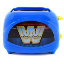Toasters Uncanny Brands Blue WWE Retro Two-Slice Toaster — 600 Watts