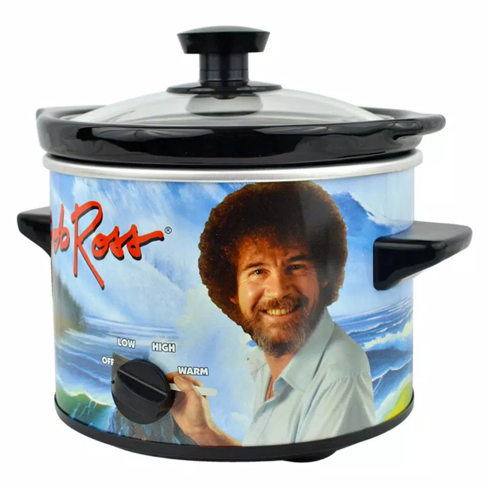 Cookers Uncanny Brands Bob Ross 2 Qt. Slow Cooker Blue 1 Cookers Uncanny Brands Bob Ross 2 Qt. Slow Cooker Blue