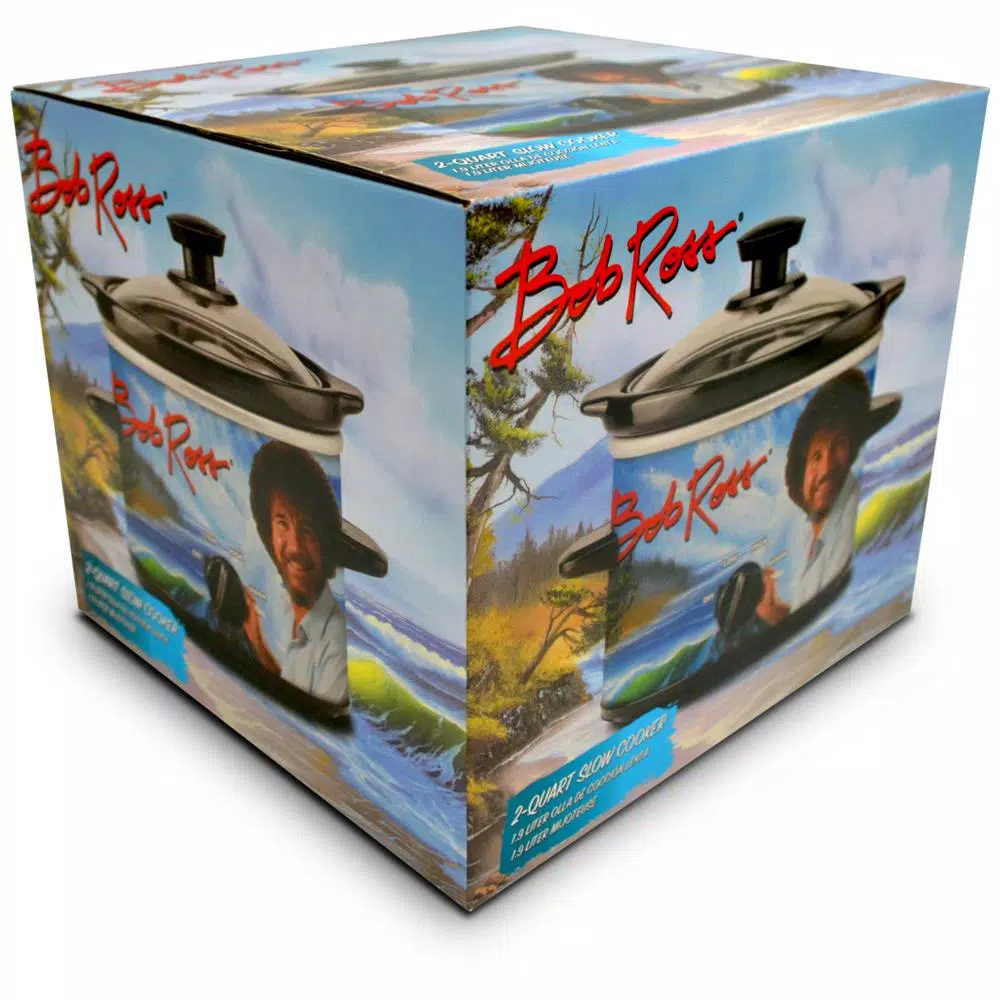 Cookers Uncanny Brands Bob Ross 2 Qt. Slow Cooker Blue 2 Cookers Uncanny Brands Bob Ross 2 Qt. Slow Cooker Blue - Image 2