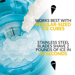 Dessert Makers Nostalgia Vintage Collection Snow Cone Cart 7 Dessert Makers Nostalgia Vintage Collection Snow Cone Cart -BergHOFF Shop blue white nostalgia snow cone machines scc399 4f 1000