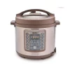 Cookers AROMA 4 Qt. Brown Electric Multi-Cooker With Aluminum Pot