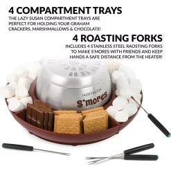 Dessert Makers Nostalgia Brown Stainless Steel Electric S’mores Maker -BergHOFF Shop brown nostalgia chocolate fountains lsm400 fa 1000