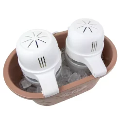 Dessert Makers Nostalgia 4 Qt. Brown Double Flavor Ice Cream Maker -BergHOFF Shop brown nostalgia ice cream makers picm2dbl 4f 1000