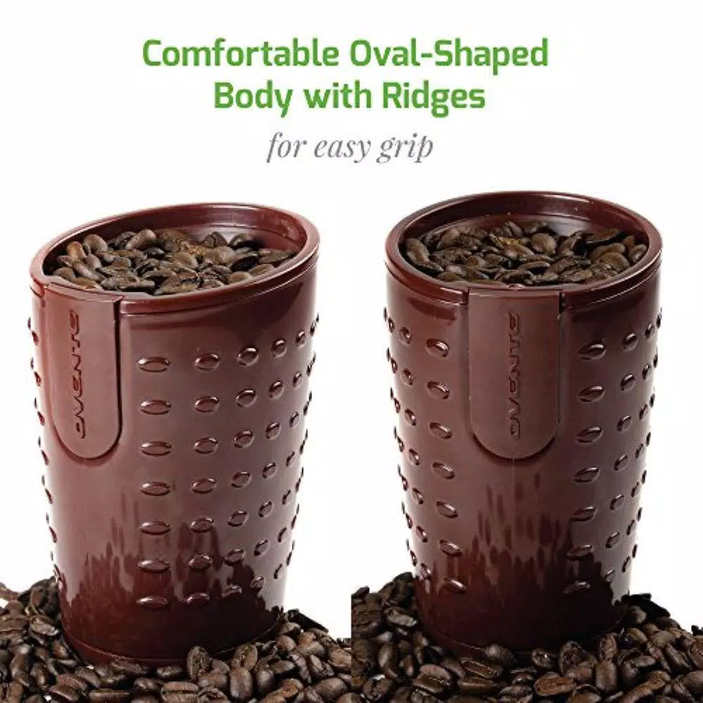 Coffee Makers Ovente 2.5 Oz. Brown One-Touch Electric Coffee Grinder With Transparent Easy Open Lid And Stainless Steel Blades 8 Coffee Makers Ovente 2.5 Oz. Brown One-Touch Electric Coffee Grinder With Transparent Easy Open Lid And Stainless Steel Blades - Image 8