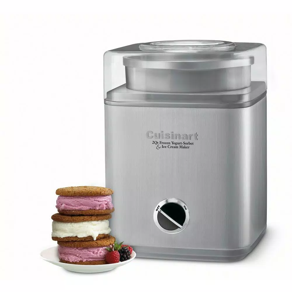 Dessert Makers Cuisinart Pure Indulgence 2 Qt. Brushed Chrome Frozen Yogurt, Sorbet And Ice Cream Maker 2 Dessert Makers Cuisinart Pure Indulgence 2 Qt. Brushed Chrome Frozen Yogurt, Sorbet And Ice Cream Maker - Image 2