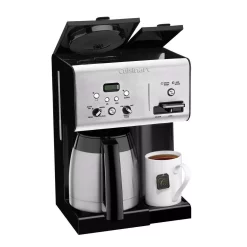 Coffee Makers Cuisinart 10-Cup Black Stainless Steel Coffee Maker With Hot Water System -BergHOFF Shop brushed stainless black cuisinart drip coffee makers chw 14 4f 1000