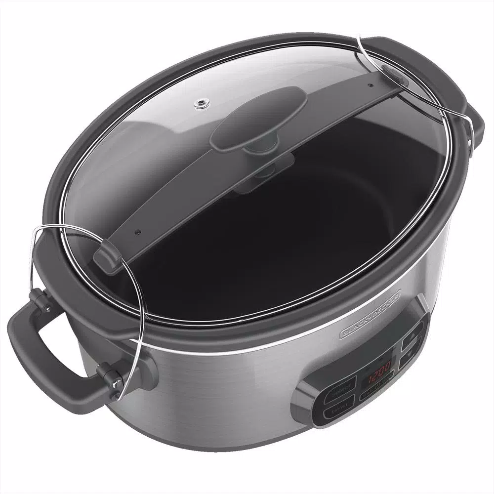 Cookers BLACK+DECKER 7 Qt. Brushed Stainless Steel Programmable Slow Cooker 2 Cookers BLACK+DECKER 7 Qt. Brushed Stainless Steel Programmable Slow Cooker - Image 2