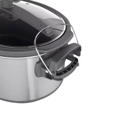 Cookers BLACK+DECKER 7 Qt. Brushed Stainless Steel Programmable Slow Cooker 8 Cookers BLACK+DECKER 7 Qt. Brushed Stainless Steel Programmable Slow Cooker -BergHOFF Shop brushed stainless steel black decker slow cookers scd1007 44 1000