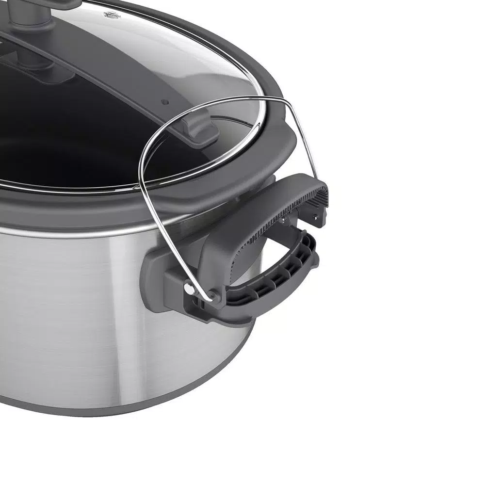 Cookers BLACK+DECKER 7 Qt. Brushed Stainless Steel Programmable Slow Cooker 4 Cookers BLACK+DECKER 7 Qt. Brushed Stainless Steel Programmable Slow Cooker - Image 4