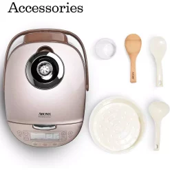 Cookers AROMA 4 Qt. Champagne Electric Multi-Cooker With Ceramic Pot -BergHOFF Shop champagne aroma multi cookers mtc 8008 fa 1000