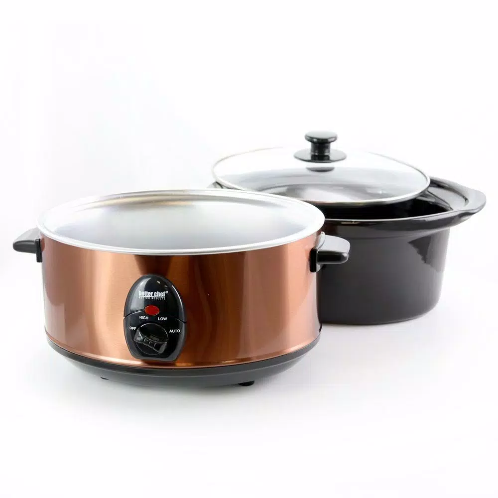 Cookers Better Chef 3.6 Qt. Copper Oval Slow Cooker 4 Cookers Better Chef 3.6 Qt. Copper Oval Slow Cooker - Image 4