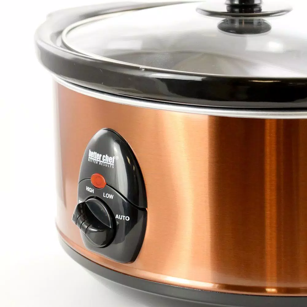 Cookers Better Chef 3.6 Qt. Copper Oval Slow Cooker 2 Cookers Better Chef 3.6 Qt. Copper Oval Slow Cooker - Image 2