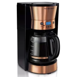 Coffee Makers Hamilton Beach 12 Cup Programmable Coffeemaker In Copper