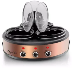 Cookers MegaChef Triple 4.5 Qt. Copper Slow Cooker With Glass Lids 9 Cookers MegaChef Triple 4.5 Qt. Copper Slow Cooker With Glass Lids -BergHOFF Shop copper megachef slow cookers 985109462m 4f 1000