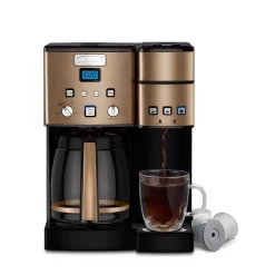 Coffee Makers Cuisinart Coffee Center 12-Cup Copper Stainless Coffee Maker And Single-Serve Brewer