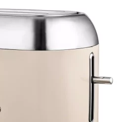 Toasters KALORIK Retro 2-Slice Cream Wide Slot Toaster -BergHOFF Shop cream kalorik pop up toasters to 46083 cr 1f 1000