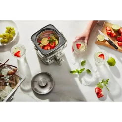 Coffee Makers KitchenAid 4.75 Cup Silver Cold Brew Coffee Maker -BergHOFF Shop glass metal kitchenaid drip coffee makers kcm5912sx 31 1000