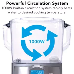 Cookers Tribest Sousvant 12 Qt. Sous Vide Stainless Steel Circulator Slow Cooker -BergHOFF Shop gray stainless steel tribest slow cookers sv 101 b fa 1000