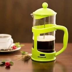 Coffee Makers Ovente 8-Cup Green French Press Cafetire Heat-Resistant Borosilicate Glass Coffee And Tea Maker FREE Measuring Scoop -BergHOFF Shop green ovente french presses fpt34g 4f 1000