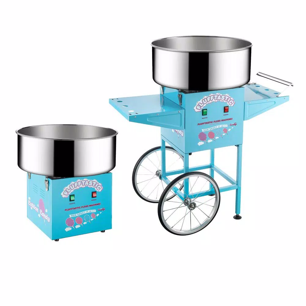 Dessert Makers Great Northern Blue Flufftastic Commercial Cotton Candy Machine With Cart 4 Dessert Makers Great Northern Blue Flufftastic Commercial Cotton Candy Machine With Cart - Image 4