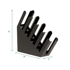 Coffee Makers Mind Reader Fancy 80-Cup 4-Compartment Black Acrylic Condiment Organizer -BergHOFF Shop mind reader coffee accessories 4acuphold blk 44 1000