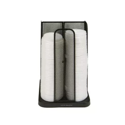 Coffee Makers Mind Reader Cup And Lid Carousel Holder Organizer, Cup Dispenser Black Metal Mesh -BergHOFF Shop mind reader coffee accessories cdispmesh blk 4f 1000