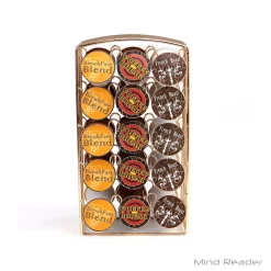 Coffee Makers Mind Reader 30-Capacity Rose Gold Mesh K-Cup Storage Rack And Coffee Pod Carousel -BergHOFF Shop mind reader coffee accessories crsmesh gld 1f 1000