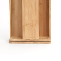 Coffee Makers Mind Reader Tawny Bamboo Rotating Cup Holder And Lid Holder -BergHOFF Shop mind reader coffee accessories cupdispbm brn 1f 1000