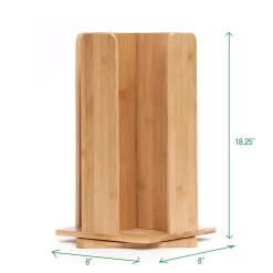 Coffee Makers Mind Reader Tawny Bamboo Rotating Cup Holder And Lid Holder -BergHOFF Shop mind reader coffee accessories cupdispbm brn 76 1000