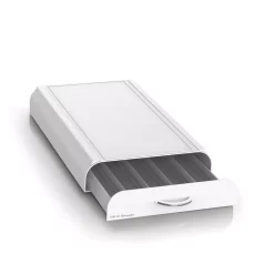 Coffee Makers Mind Reader Anchor 50-Capacity White Nespresso Coffee Capsule Drawer -BergHOFF Shop mind reader coffee accessories nest3pc wht 4f 1000