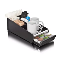 Coffee Makers Mind Reader Vesta Coffee 18-Capacity Condiment Organizer With K-Cup Storage Drawer -BergHOFF Shop mind reader coffee accessories org01 blk 76 1000